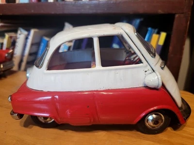 BMW ISETTA 1957 BANDAI ESTAÑO FRICCIÓN VINTAGE MUY BONITO Foto 1 de 4
