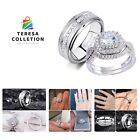 Newshe Wedding Ring Sets For Him And Her 925 Matching Promise Rings For Coupl...