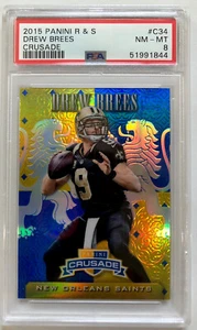 Panini Rookie & Stars Drew Brees Crusade 2015 #C34 PSA 8 casi nuevo-como nuevo Pop 1 - Imagen 1 de 2