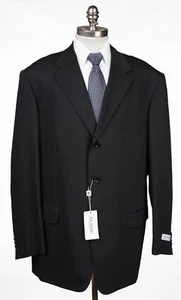PAL ZILERI Black Wool Suit All Seasons 3 Button Regular Fit 40 L (EU 50) Drop 8 - Picture 1 of 12
