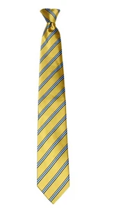 Corbata de hombre a rayas con clip prefabricada negocios bodas fiesta formal - nueva con etiquetas - Imagen 1 de 3