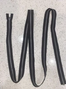 NOS Talon Zipper 70” Black Metal separating Cotton Tape Open Ended NOS - Picture 1 of 7