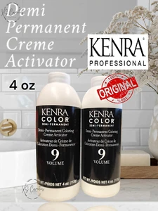 2x KENRA Color 9 Volume DEMI PERMANENT COLORING Creme Activator4 oz (Pack2) - Picture 1 of 1