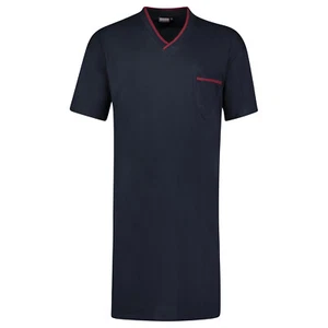 Camisón hombre manga corta ropa de dormir sleepshirt algodón tallas grandes 2XL - 10XL - Imagen 1 de 3