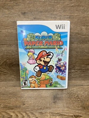 Super Paper Mario Nintendo Wii 2007 Complete with Manual Tested & Works Pre-Own - Image 1 of 4