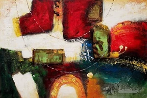 Abstract - # 4DAB-1,  24x36,  100% Hand Painted Oil Painting on Canvas, - Picture 1 of 6