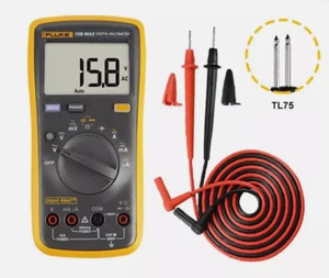 Fluke 15B MAX-01 Digital Multimeter AC/DC Voltage Current Capacitance Ohm Temper - Picture 1 of 1