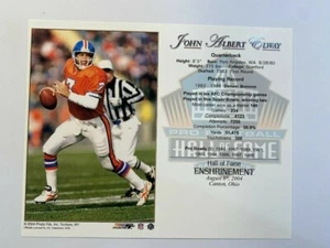 John Elway Hall of Fame Enshrinement Photo / Information Sheet - Picture 1 of 2