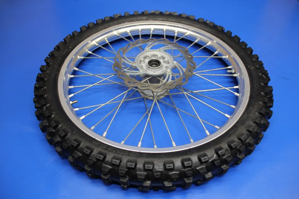 02-13 CRF250R CRF450R 2008 buje central de rueda delantera radios de llanta tubo de neumático Foto 1 de 4