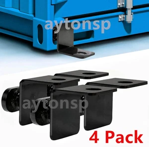 4 Pack Shipping Container Anchors Side Twist Lock Shipping Container Tie Downs - Picture 1 of 13