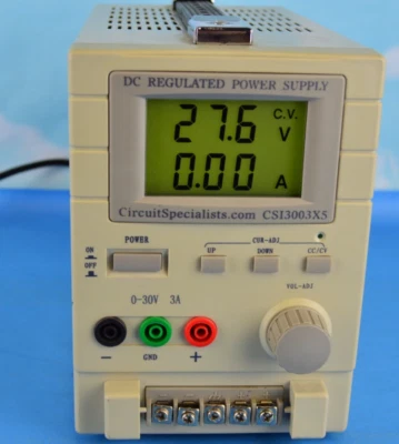 Fonte de alimentação regulada DC Circuit Specialists CS13003X5 digital 0-30V 3A - Imagem 1 de 4