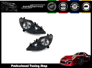 SET Headlights VP1379 For Peugeot 307 2000 2001 2002 2003 2004 2005 Black - Picture 1 of 7