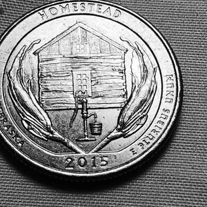 2015 D Nebraska Washington cuarto Homestead serie ATB circulado - Imagen 1 de 3