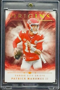 Tarjeta de inversión Patrick Mahomes RARA LÁMINA DORADA COLOR EXPLOSIÓN SSP PANINI MVP COMO NUEVA - Imagen 1 de 2