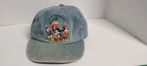 ๐ช Disney Store Exclusive Denim Cap Fab 5 Vintage Embroidered Characters Hat ๐ - Picture 1 of 5