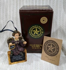 Boyds Folkstone "Ms. Patience Inspiration" #25657 Insegnante Angelo Ornamento Impara - Foto 1 di 9