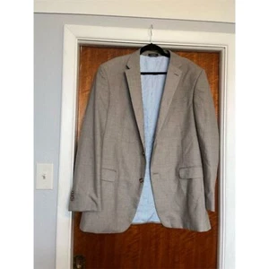 J. Crew Mens Wool Blazer Sport Coat Two Button Tan Houndstooth Size Unknown - Picture 1 of 6