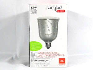 Sengled Pulse Dimmable White Smart BR30 Light Bulb Bluetooth Satellite Speaker - Picture 1 of 7