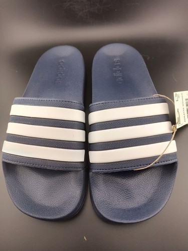 Sandali Adidas da uomo taglia 6 a righe sportivi blu e bianchi #B01