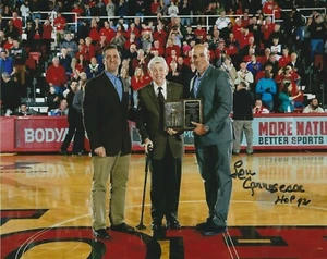 LOU CARNESECCA Signed 8 x 10 Photo ST. JOHN'S RED STORM Basketball Coach HOF - Picture 1 of 1