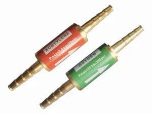 Acetylen & Sauerstoff Rückblende Verriegelungen, 1/4 Stachel Lnline zum Schweißen Taschenlampe Schlauch - Bild 1 von 4