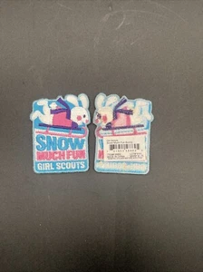 Pfadfinder Schnee viel Spaß Hase entzückender Schneehase UNDATIERT - Bild 1 von 3