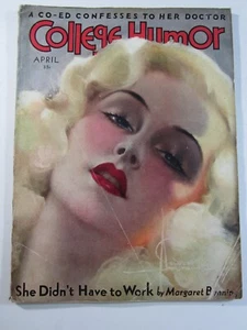 College Humor Magazine #100, Apr. 1932 GD/VG Great Rolf Armstrong Cover! - Picture 1 of 4
