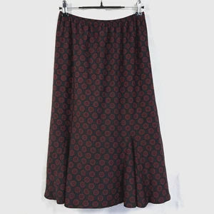 Believe Rock Damen Gr. S schwarz/rot Geometrisches Muster Gummibund A-Linie Midi - Bild 1 von 8