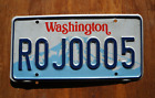 Washington State License Plate # ROJ 0005