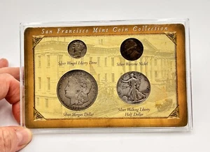 San Francisco Mint 4 Coin Collection US Commemorative Gallery & Display Case - Picture 1 of 7