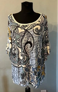 M&S Size 18 Blue Mix Top - Picture 1 of 5