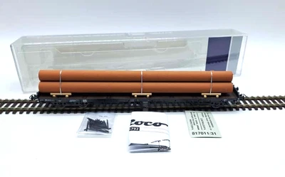 Roco 1:87 H0 76792 Freight Car Stake Car with Cargo of NS in Original Packaging Rare - Image 1 of 4