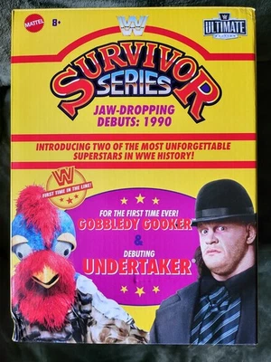 Figuras WWE Ultimate Edition Undertaker/Gobbledy Gooker 1990 Survivor Series Foto 1 de 4