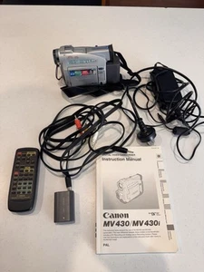 Canon Digital Video Camcorder MV430i. Two Batteries, Remote, Cables & Manual Inc - Picture 1 of 10
