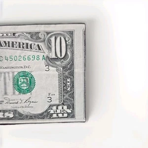 1981 $10 Federal Reserve Note Philadelphia PA (FC Block) Miscut Misaligned Error - Picture 1 of 4