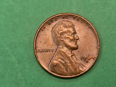 1964 d Lincoln memorial cent DDR mint error variety - Image 1 of 4