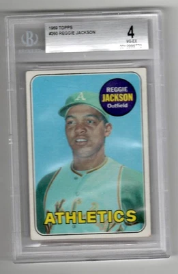 1969 Topps - Reggie Jackson #260 (RC) BGS 4 Foto 1 de 2