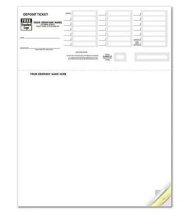 Laser QuickBooks Deposit Tickets / 8.5" x 11" / Nebs Deluxe 80200 - Picture 1 of 1