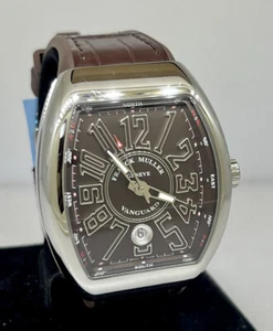 Orologio Uomo Franck Muller Vanguard Quadrante Marrone Inox 41 mm Automatico V41SCDT - Foto 1 di 8