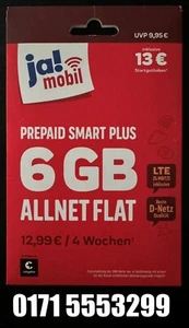 Vermittlung Rufnummer Prepaid Sim Karte 0171 - Bild 1 von 1