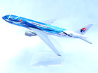 Malaysia Freedom of Space Diecast  Metal Plane Aircraft Models On Stand Apx 16Cm