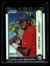 1999 Bowman Chrome International Refractor #143 Cristian Guzman /100 Twins