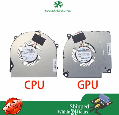 Laptop CPU GPU Cooling Fan for Shinelon T3 PRO 6-31-NH5E2-202 EGC-77100V1-0AH - Image 1 of 2