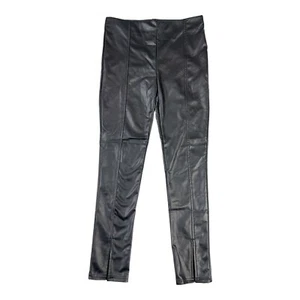 BCBG Girls - Girls Slit Front Leg Detail Faux Leather Leggings - Black - Large - Picture 1 of 9