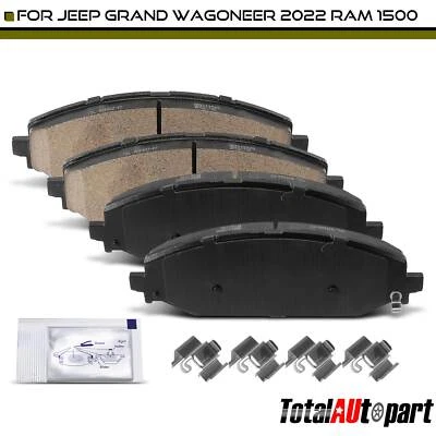 Ceramic Brake Pads for Jeep Wagoneer 2022 Ram 1500 2019-2022 Front Left & Right - Image 1 of 4