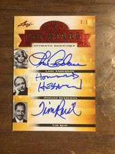 WKRP Anderson/Hesseman/Reid 2013 Leaf Pop Co-Stars Red 3/5  RARE & MINT