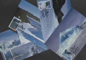 1996 Australia AAT ANTARCTIC Territory Landscapes Set of 4 Maxi Cards - Picture 1 of 1