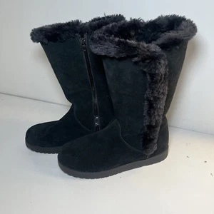 Target Suede Faux Fur Lined Boots Chestnut Women's Size 7 - Picture 1 of 7