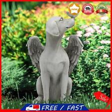 Angel Pet Memorial Statue Resin Modern Style Outdoor Garden Decor (Angel Dog)