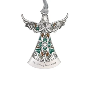 Ganz You Give My Heart Wings Guardian Angel Ornament Metal 3.5 in - Picture 1 of 6